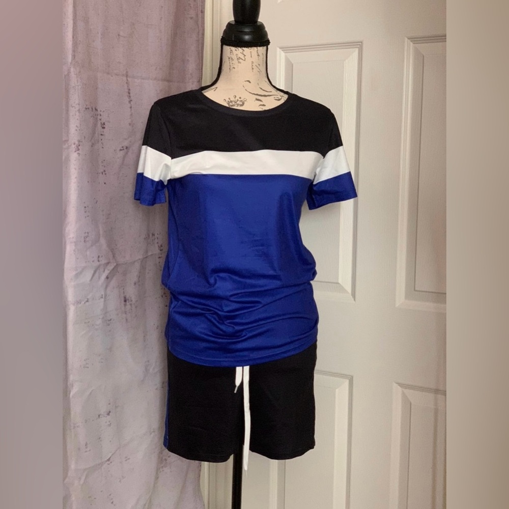 Women's Two Piece Sports Outfit Tracksuit Shorts